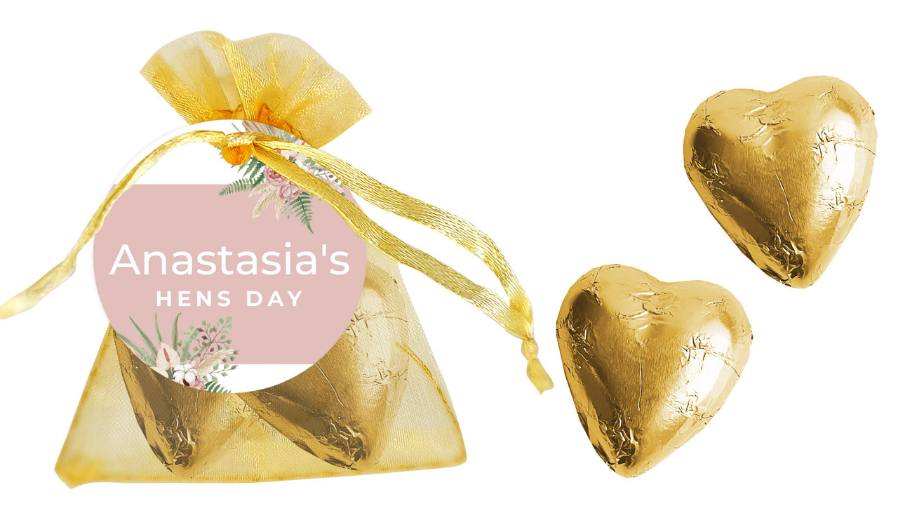 Boho Hens Night Custom Organza Bag