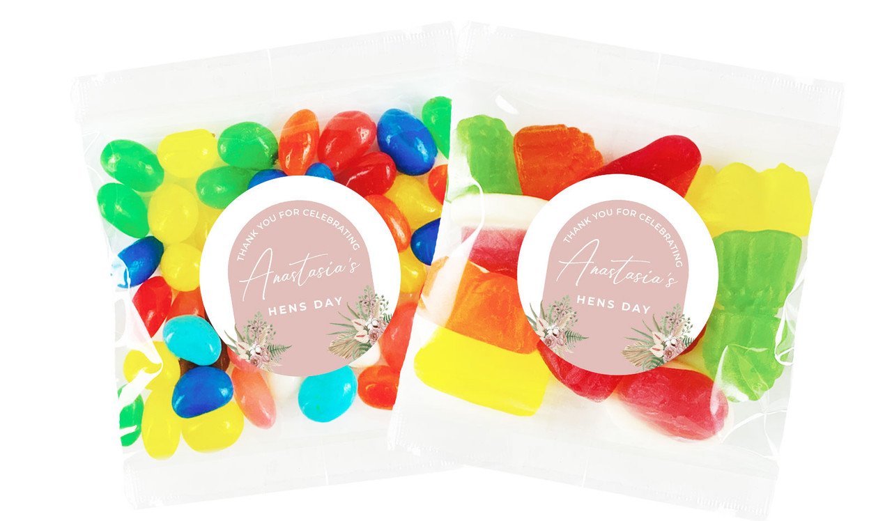 Boho Hens Night Personalised Lolly Bag