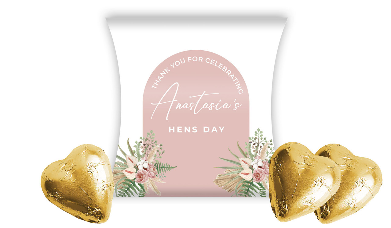 Boho Hens Night Personalised Pillow Boxes