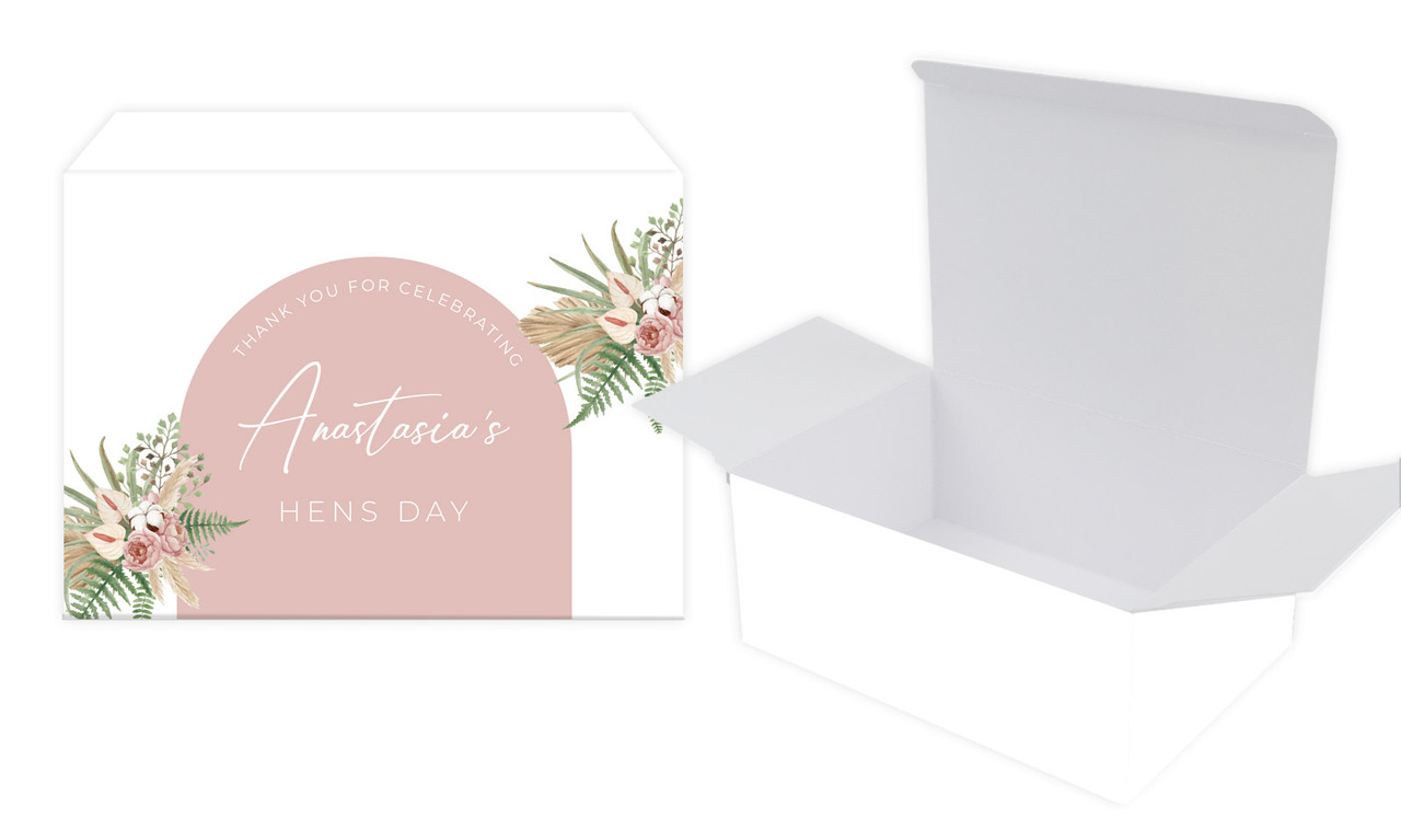 Boho Hens Night Personalised Tuck Gift Box