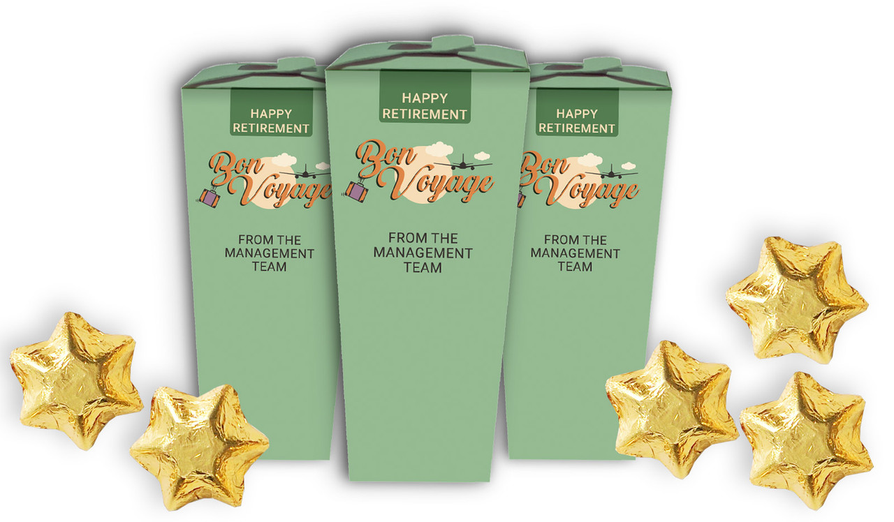 Bon Voyage Retirement Personalised Chocaboxes