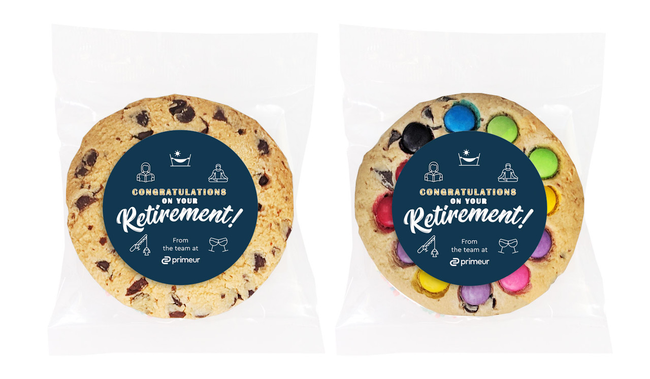 Icons Retirement Personalised Cookie