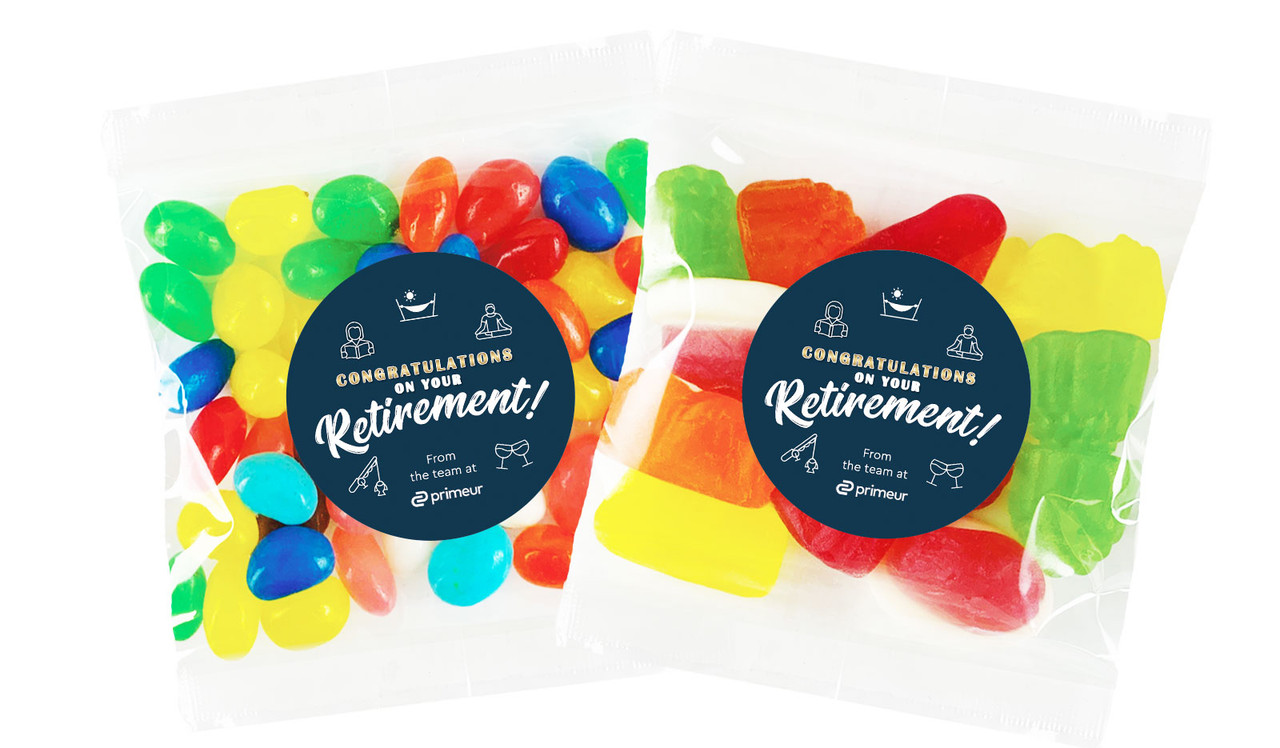 Icons Retirement Personalised Lolly Bag