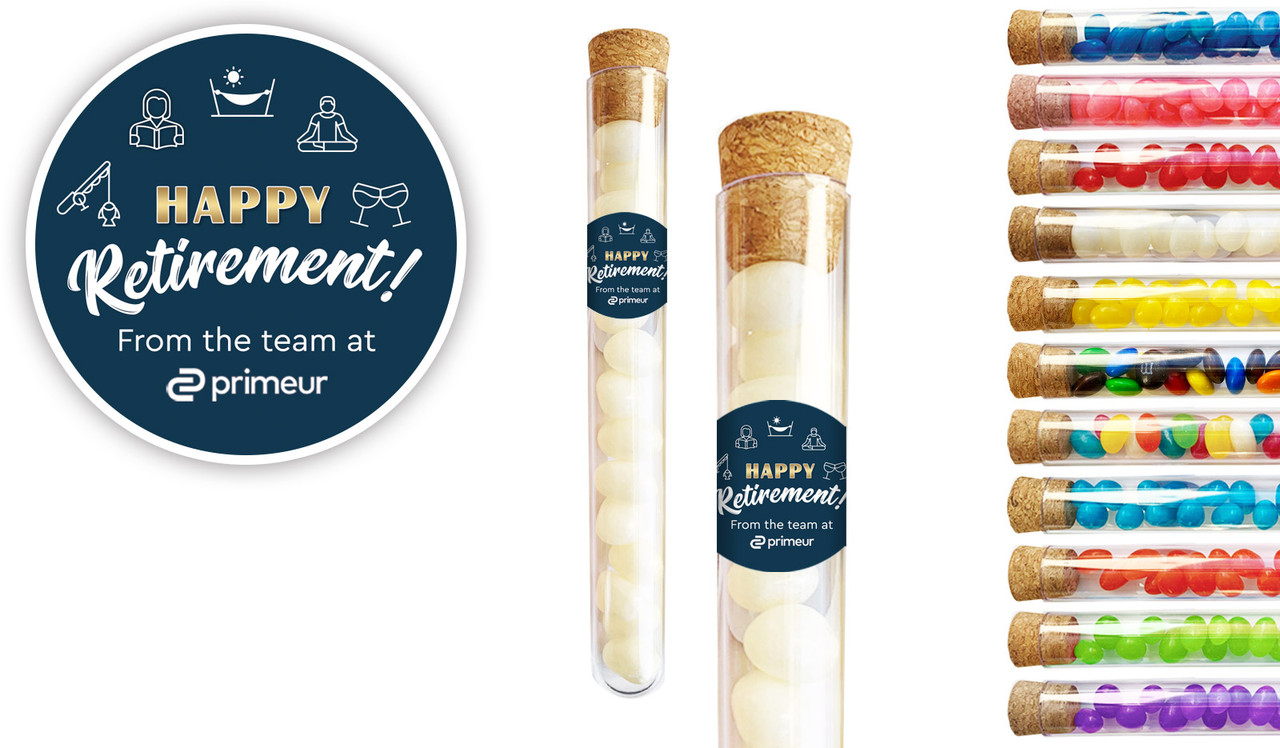 Icons Retirement Personalised Test Tubes