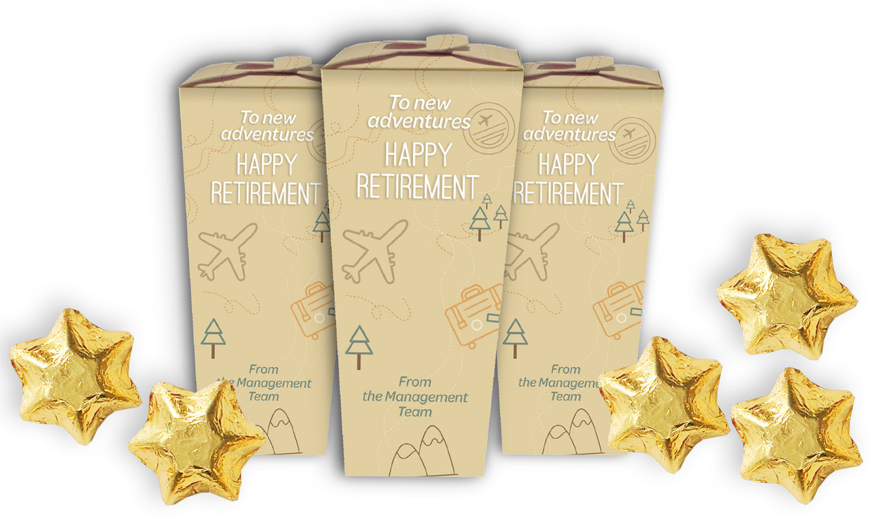 Travel Map Retirement Personalised Chocaboxes