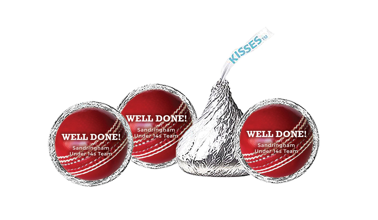 Cricket Ball Custom Hersheys Kisses