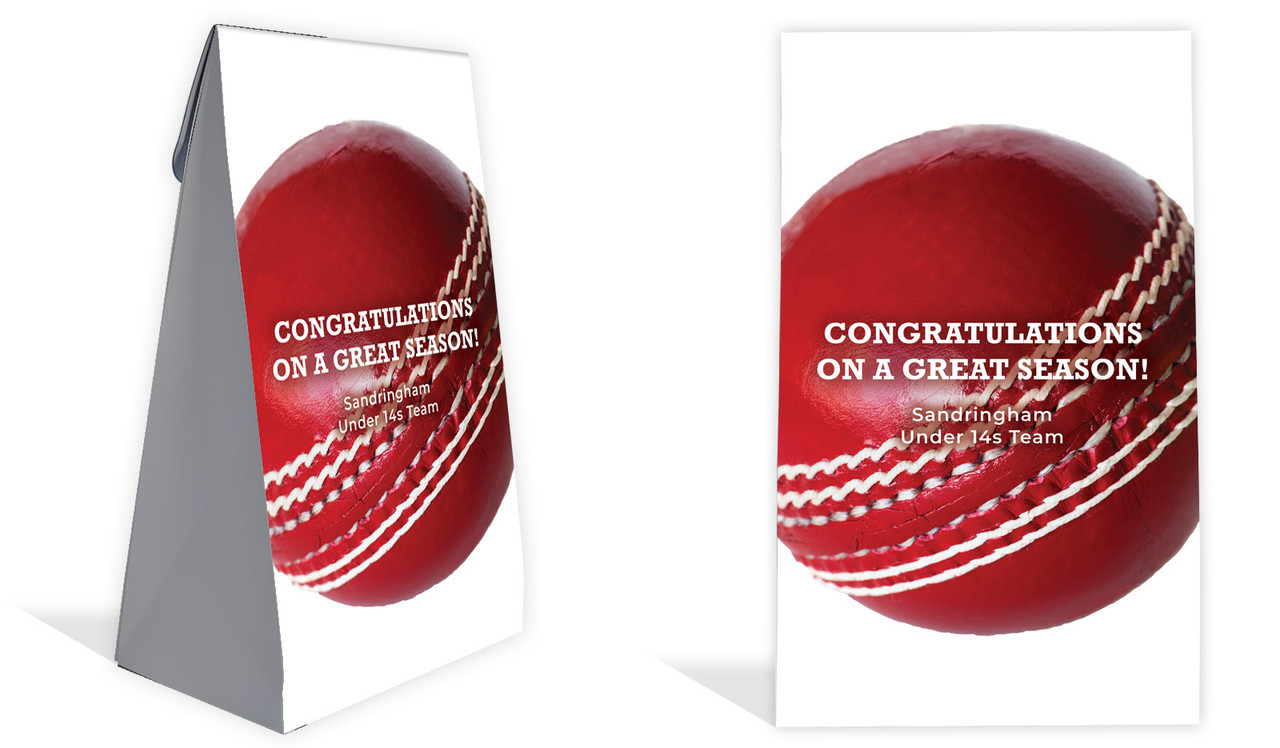 Cricket Ball Personalised Gusset Favour Bag