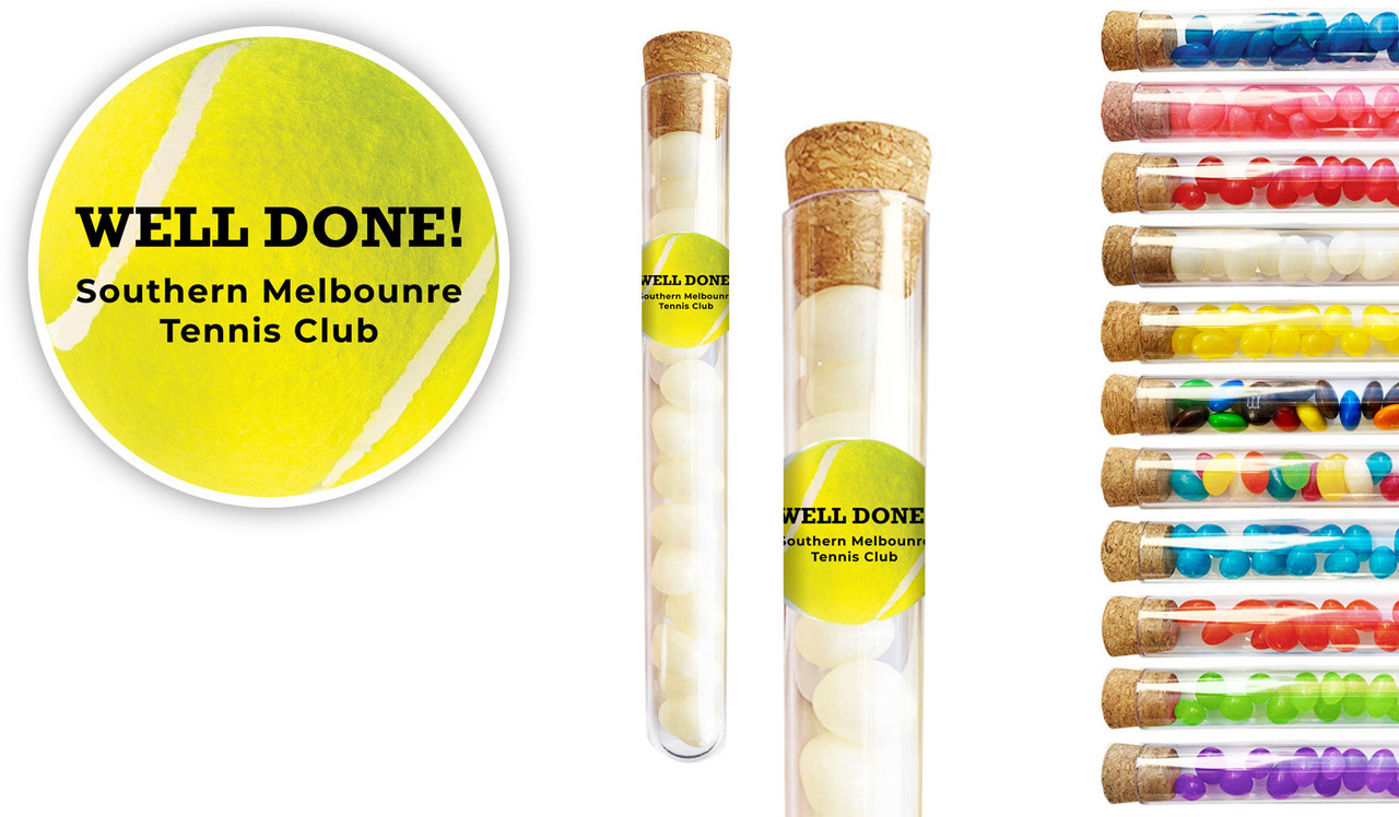 Tennis Ball Personalised Test Tubes