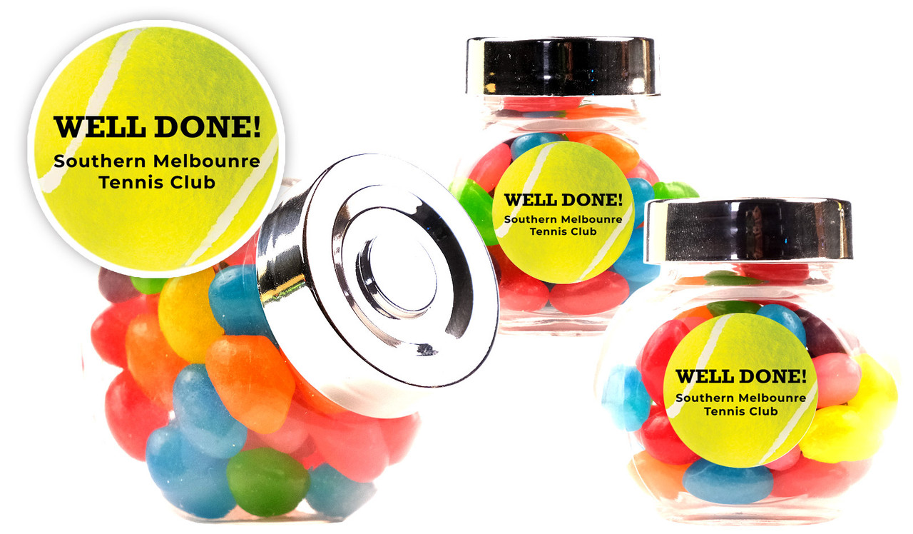 Tennis Ball Personalised Mini Candy Jar