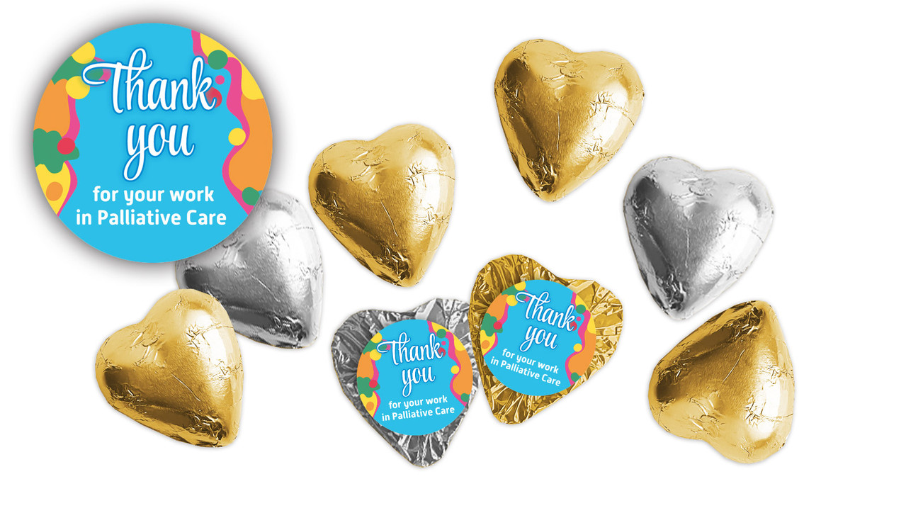 National Palliative Care Week Foil Chocolate Hearts