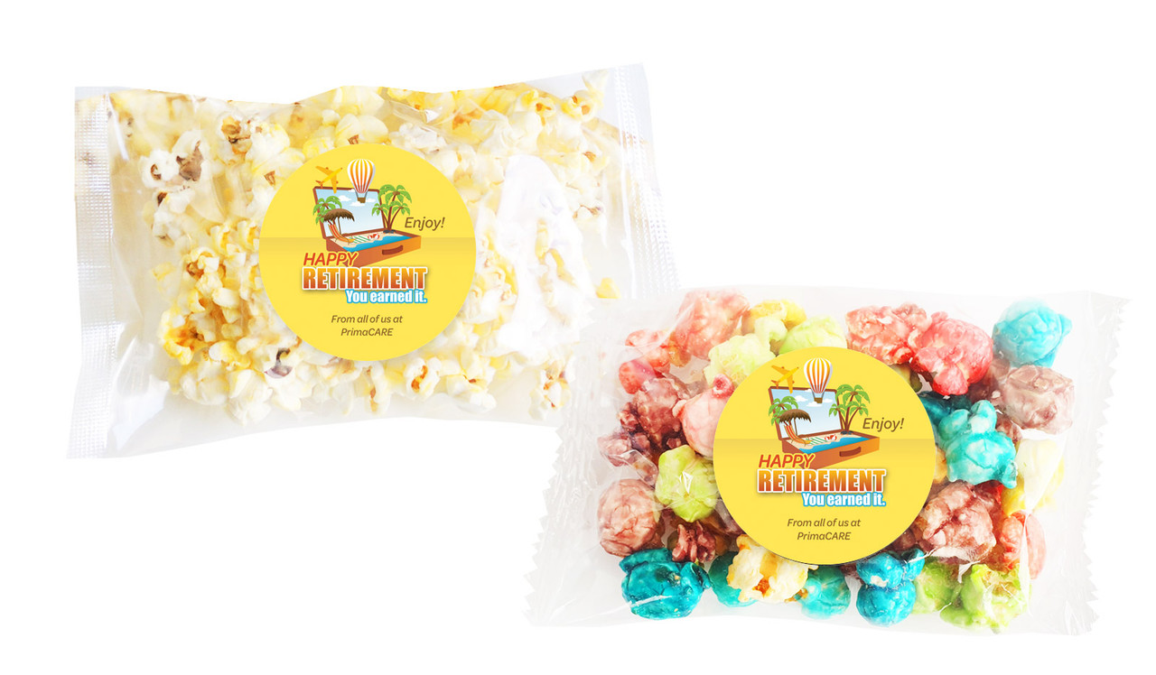 Suitcase Retirement Personalised Popcorn Bag