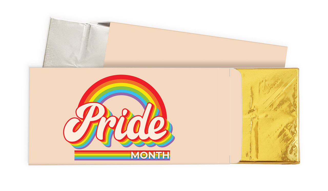 Retro Pride Personalised Chocolate Bar In A Box