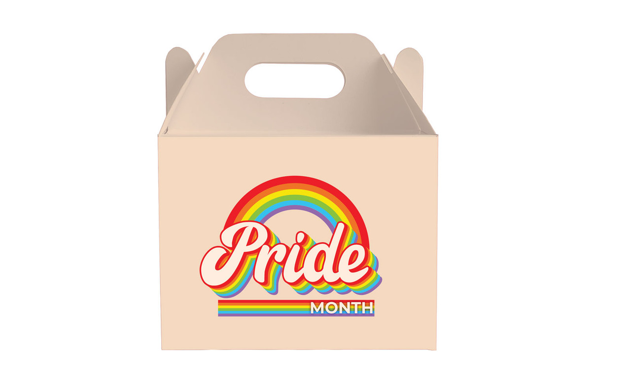 Retro Pride Personalised Gable Favour Box
