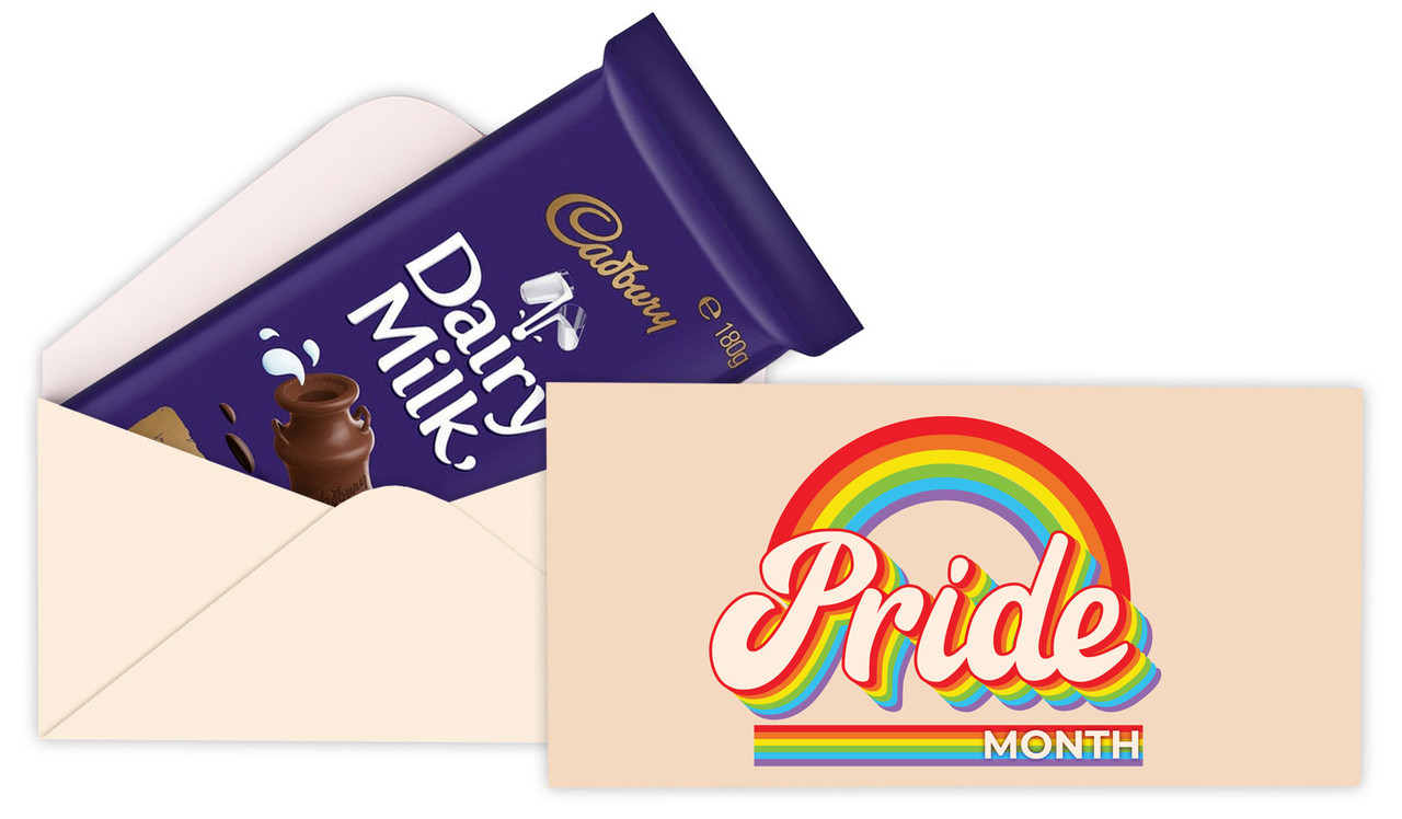 Retro Pride Personalised Cadbury Bar Box (Box Only)