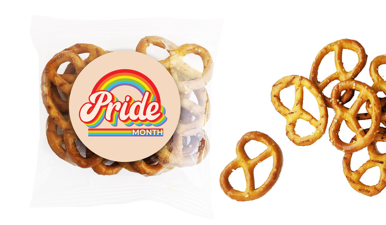 Retro Pride Personalised Bag Of Pretzels