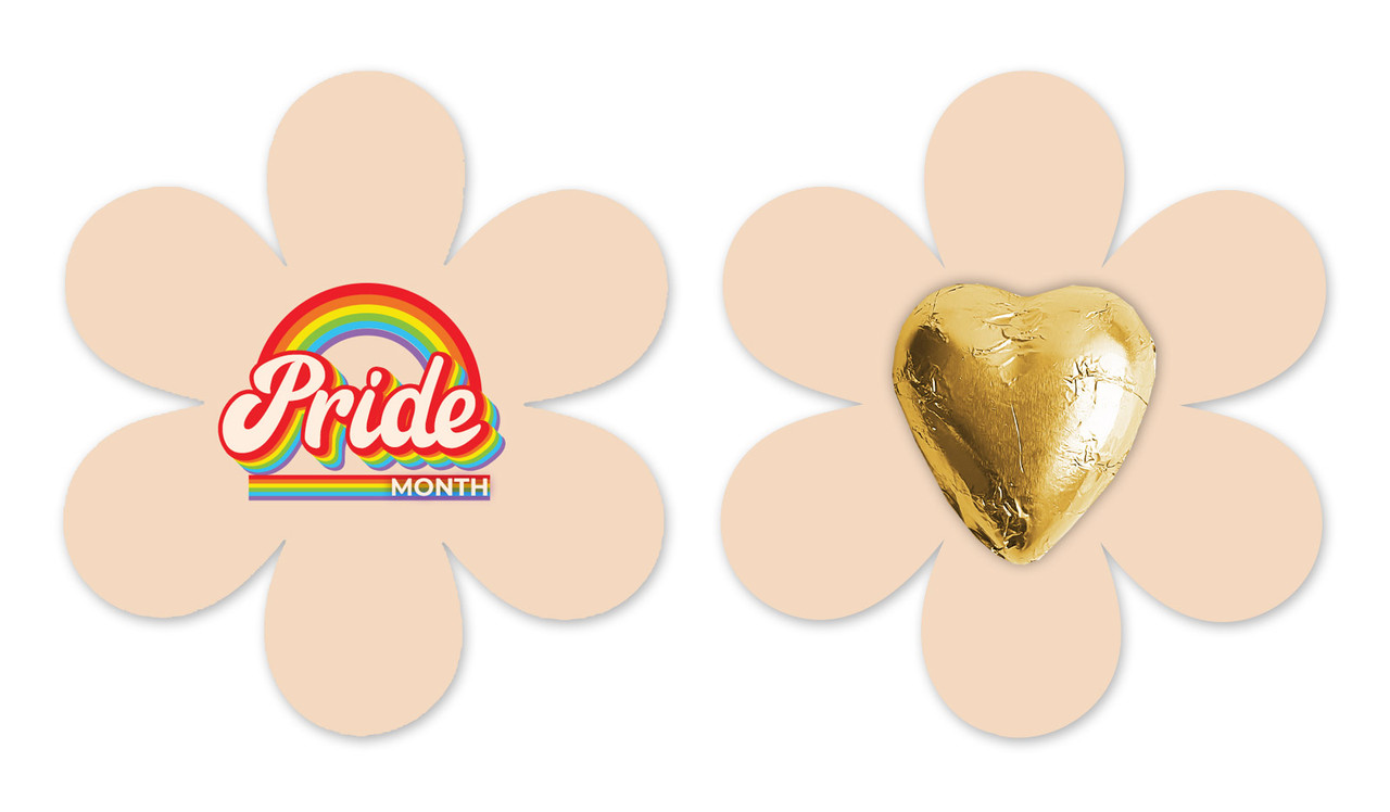 Custom Retro Pride Flower Card