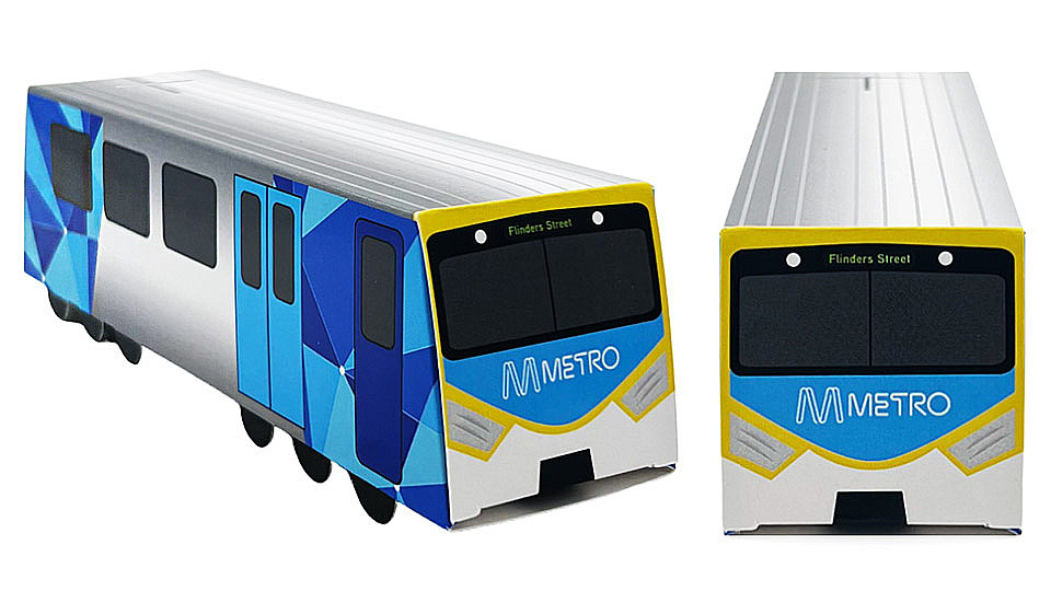 Front view of Branded Train Box