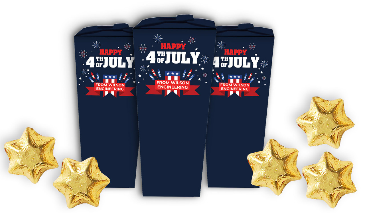 4th Of July Personalised Chocaboxes