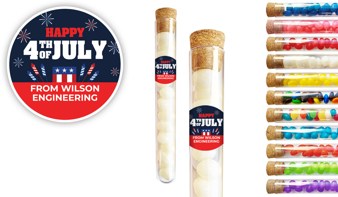 4th Of July Personalised Test Tubes