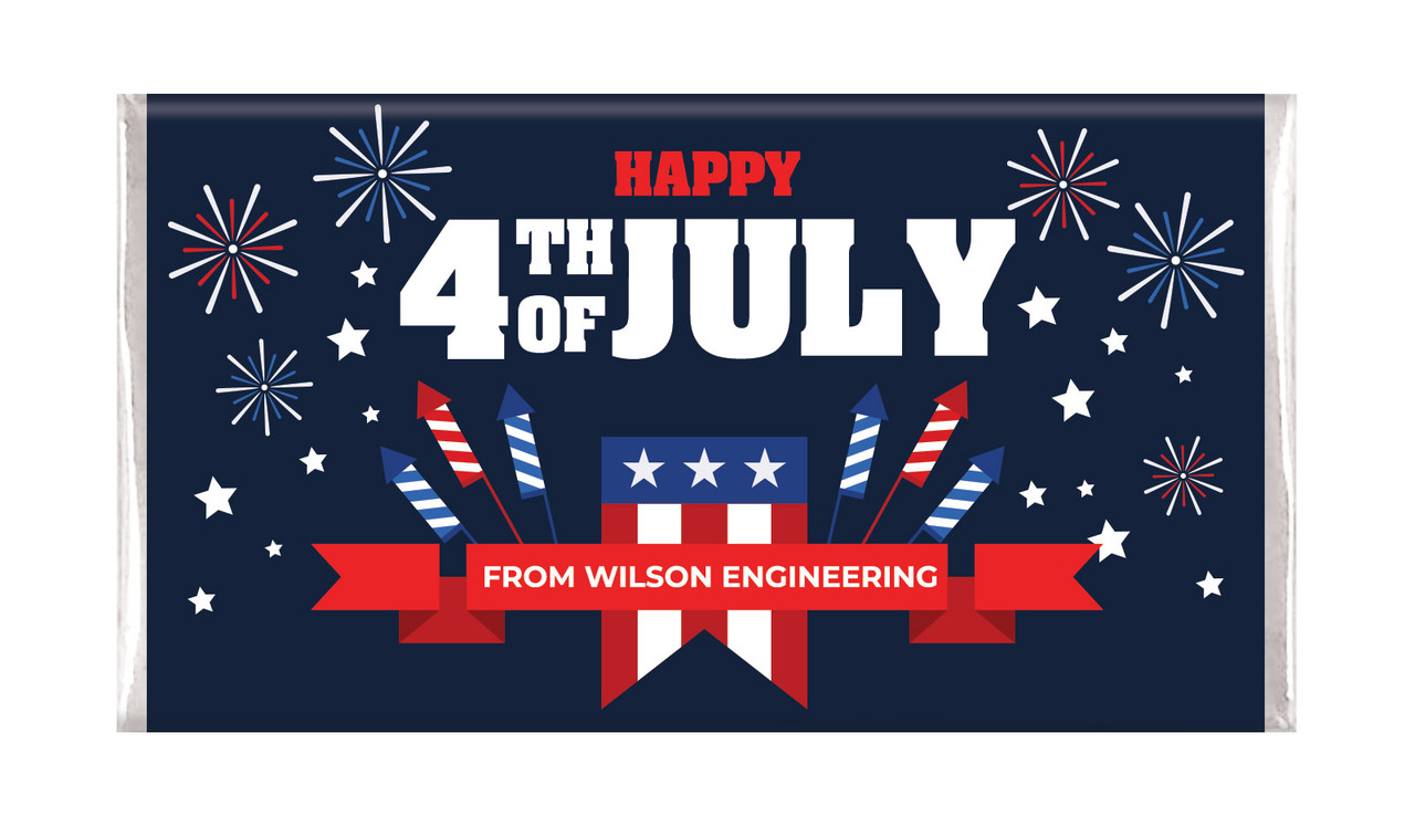 4th Of July Chocolate Bars