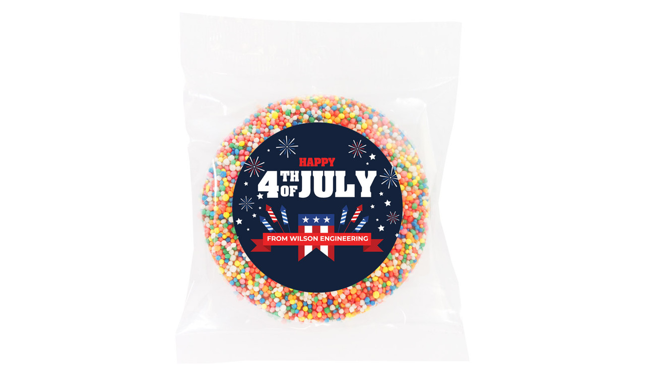 4th Of July Personalised Chocolate Freckle