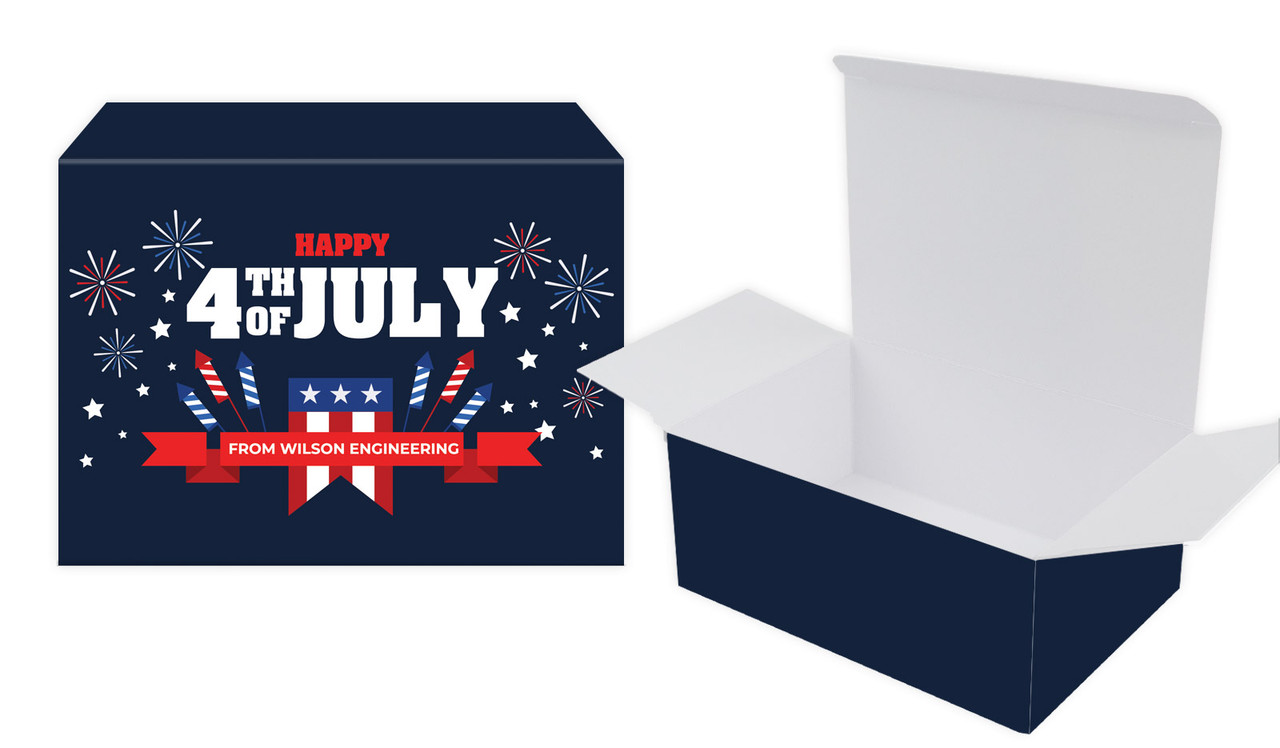 4th Of July Personalised Tuck Gift Box
