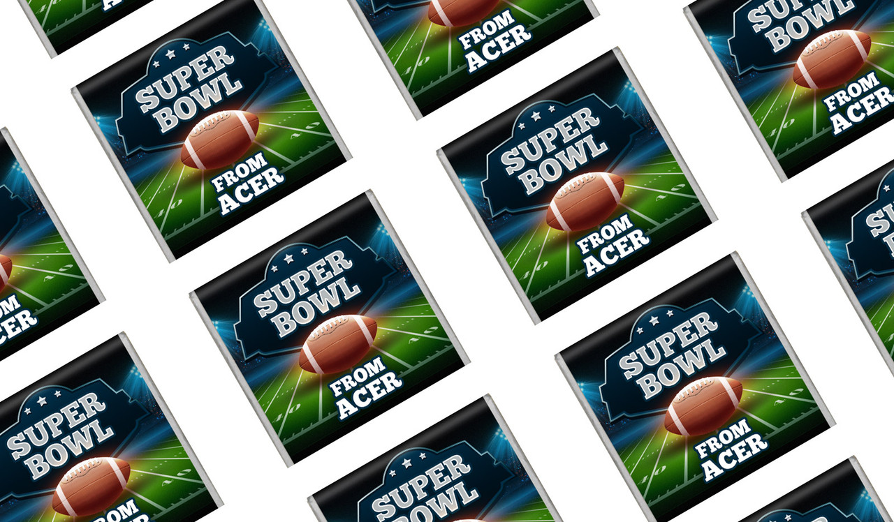 Super Bowl Personalised Mini Chocolates