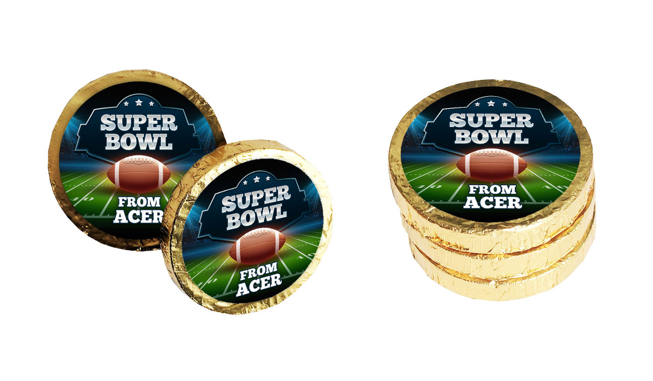 Super Bowl Custom Chocolate Coin