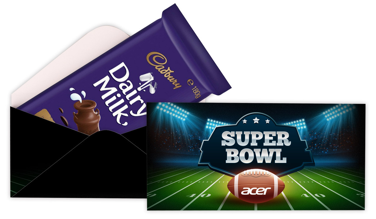 Super Bowl Personalised Cadbury Bar Box (Box Only)