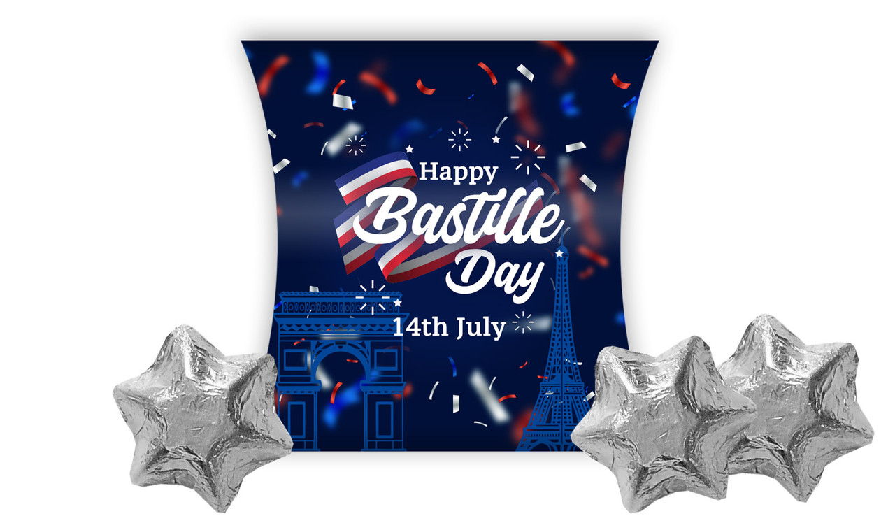 Bastille Day Personalised Pillow Boxes
