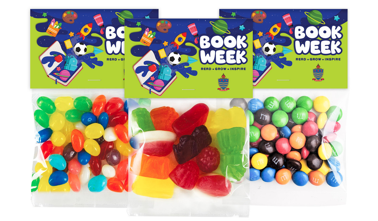 Book Week Personalised Lolly Bag With Topper