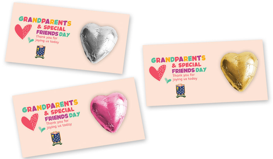 Grandparents Day Personalised Heart Card