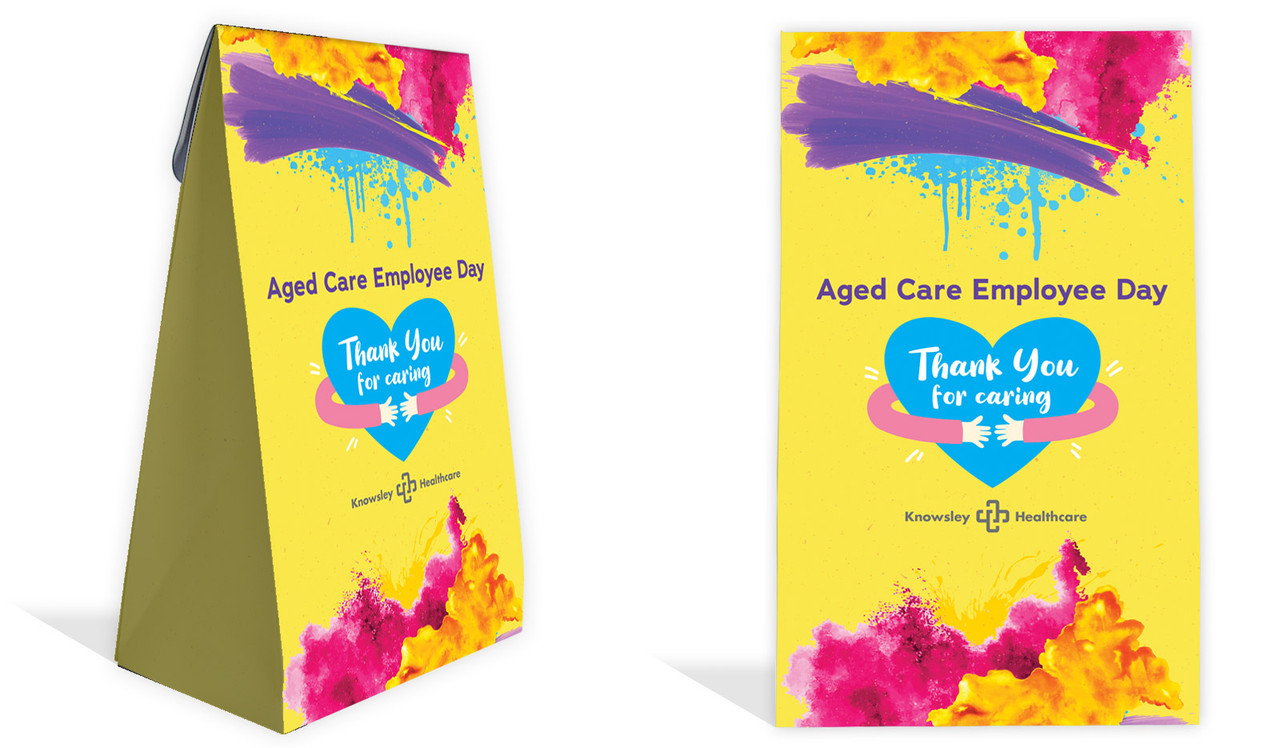 Aged Care Employee Day Personalised Gusset Favour Bag