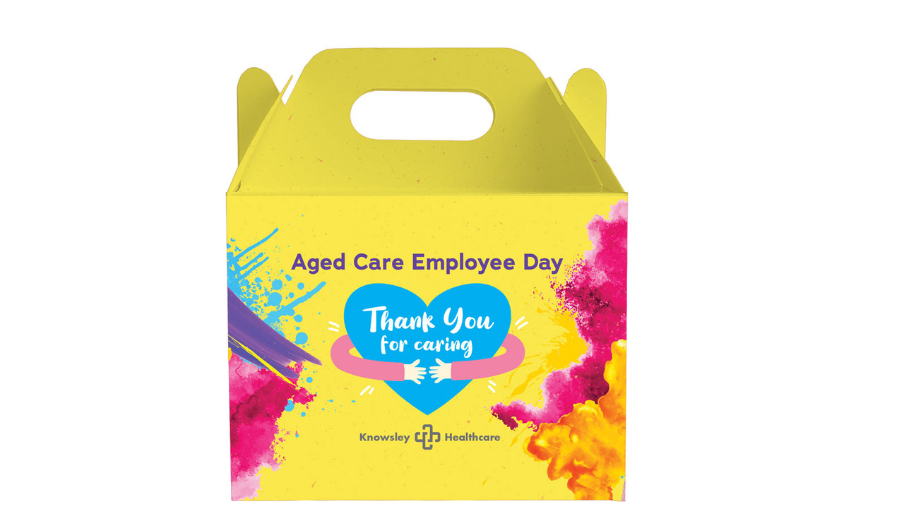 Aged Care Employee Day Personalised Gable Favour Box