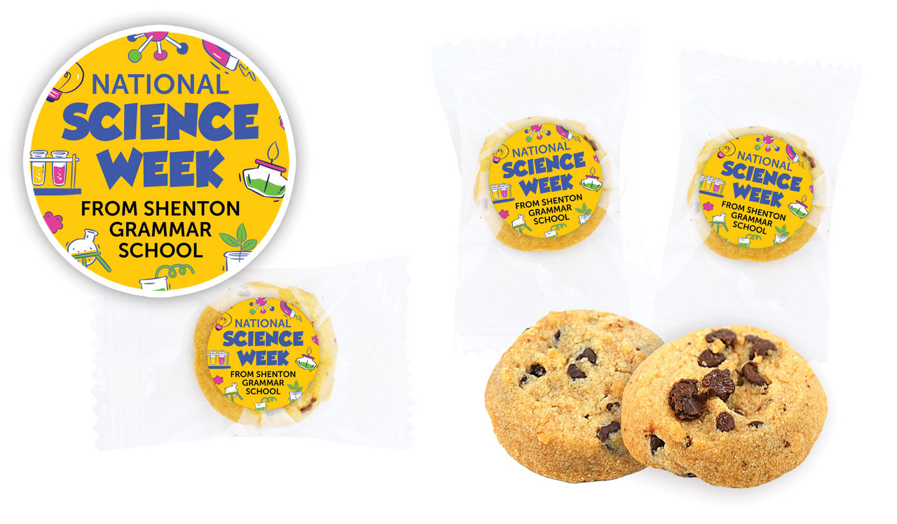 National Science Week Personalised Bite-Size Cookie 5g