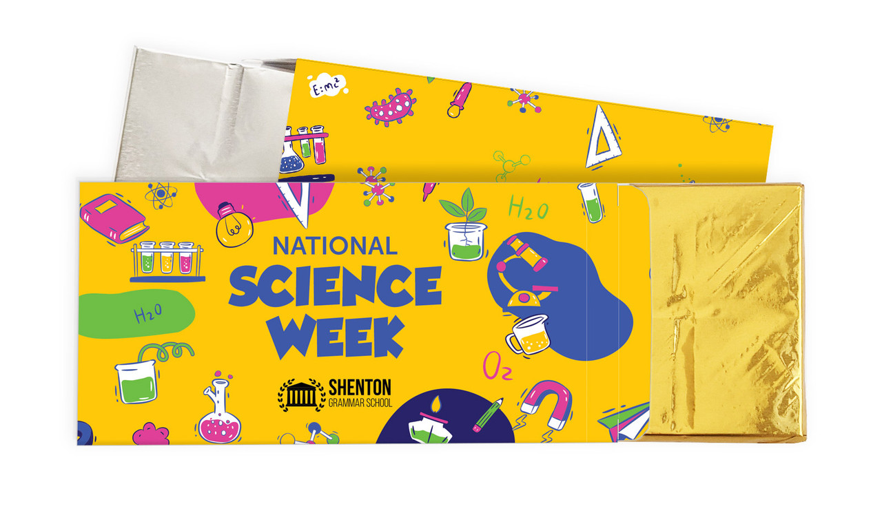 National Science Week Personalised Chocolate Bar In A Box