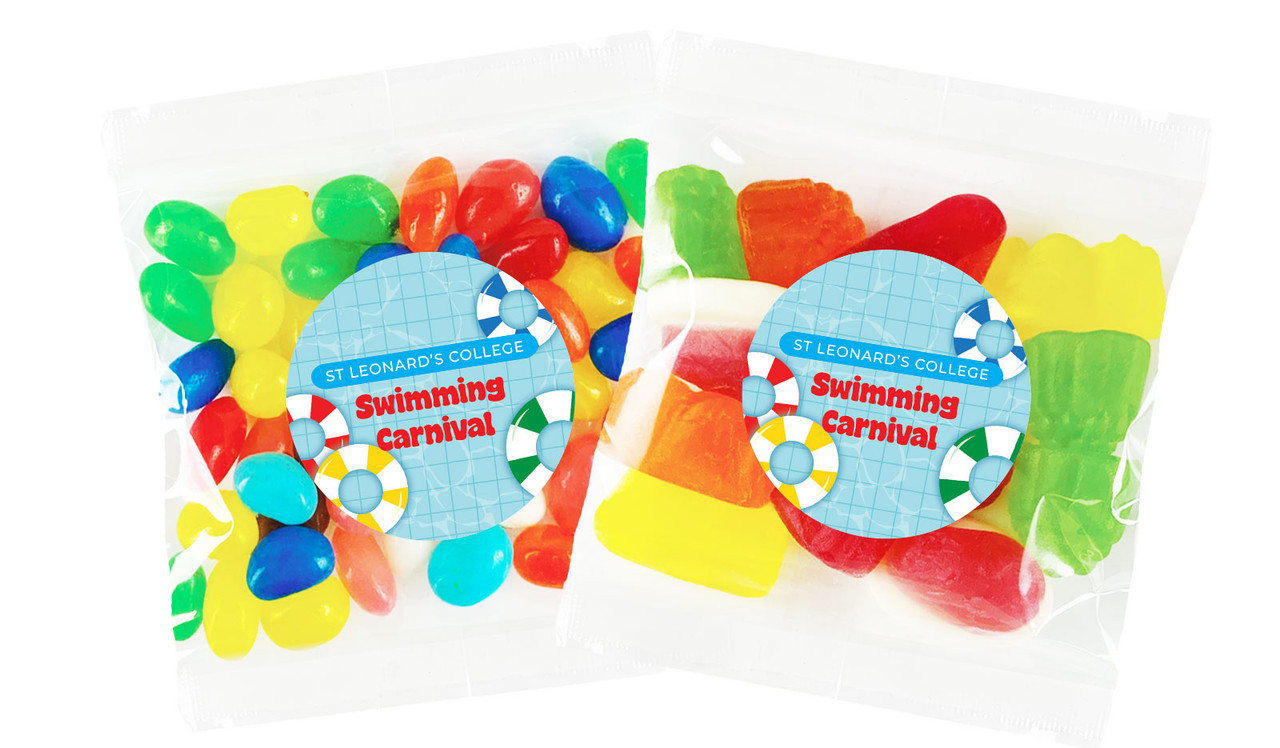 School Swimming Carnival Personalised Lolly Bag