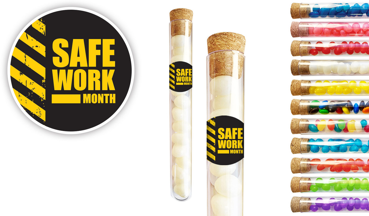 Safe Work Month Personalised Test Tubes