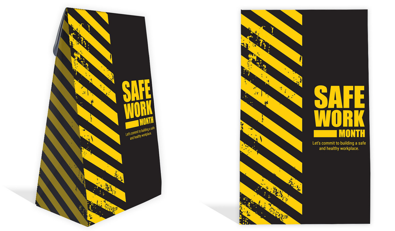Safe Work Month Personalised Gusset Favour Bag