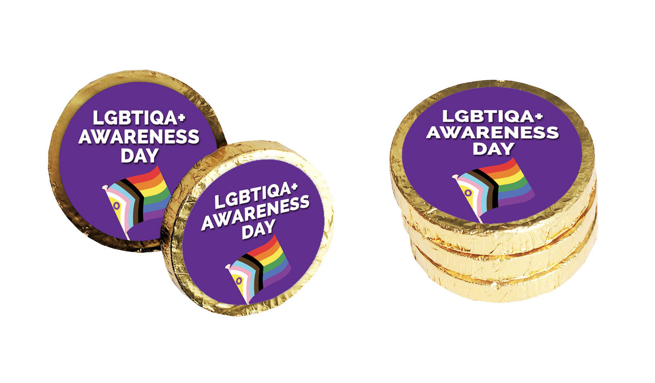 Wear It Purple Day Custom Chocolate Coin