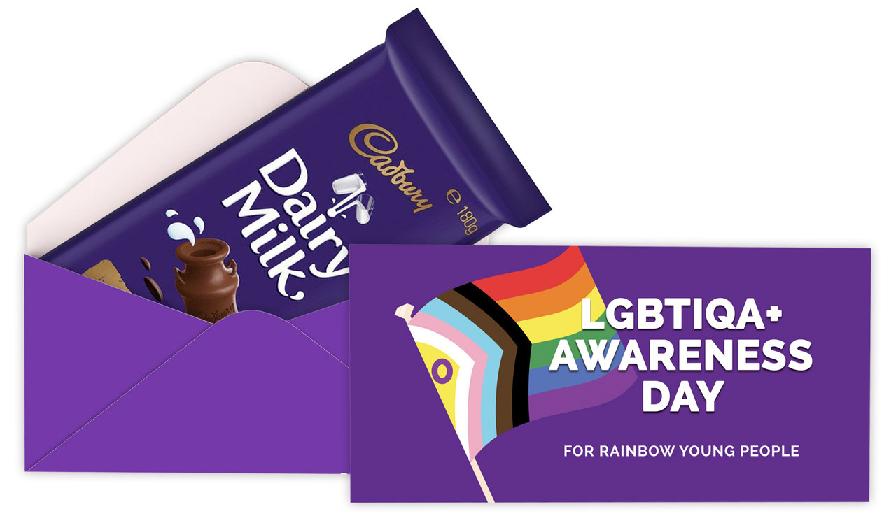 Wear It Purple Day Personalised Cadbury Bar Box