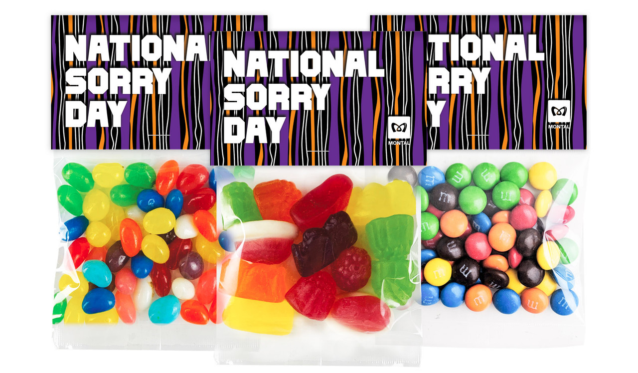 National Sorry Day Personalised Lolly Bag With Topper