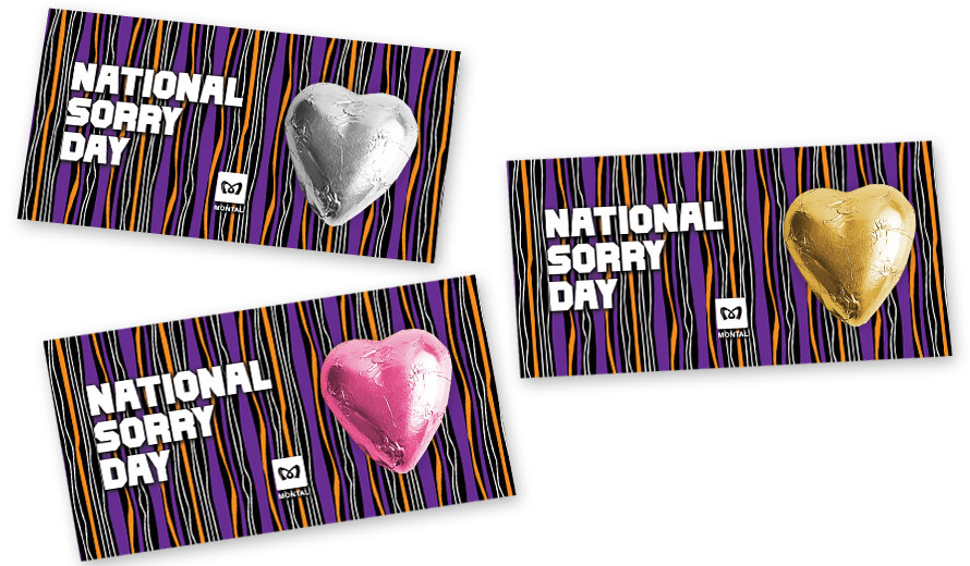National Sorry Day Branded Heart Card