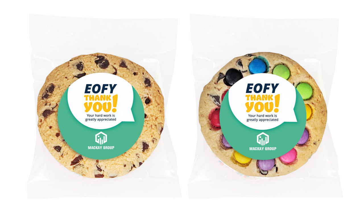 Corporate Colours EOFY Personalised Cookie