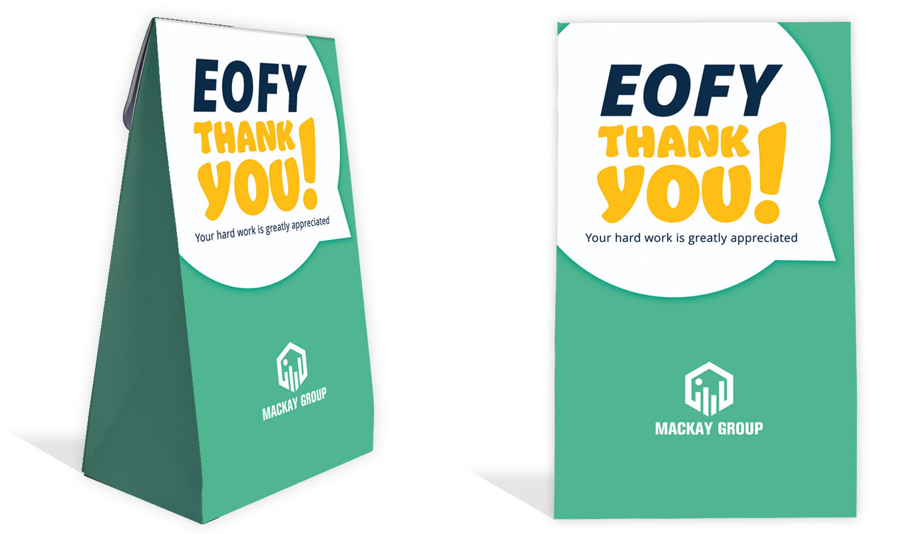 Corporate Colours EOFY Personalised Gusset Favour Bag
