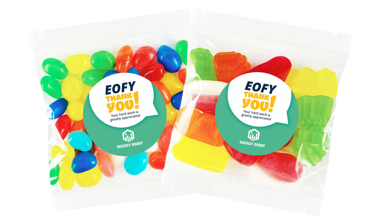 Corporate Colours EOFY Personalised Lolly Bag