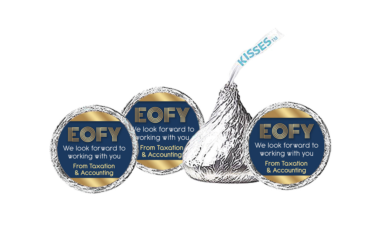 Bold Navy EOFY Personalised Hersheys Kisses