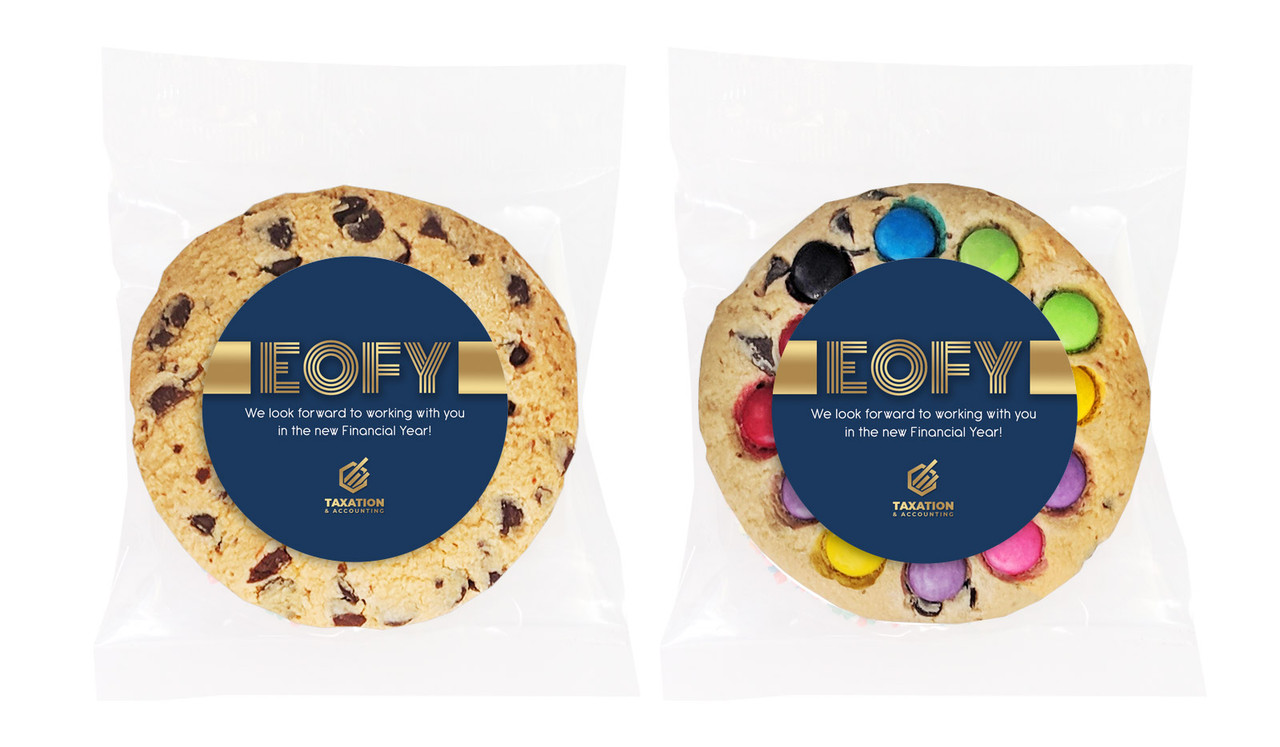 Bold Navy EOFY Personalised Cookie