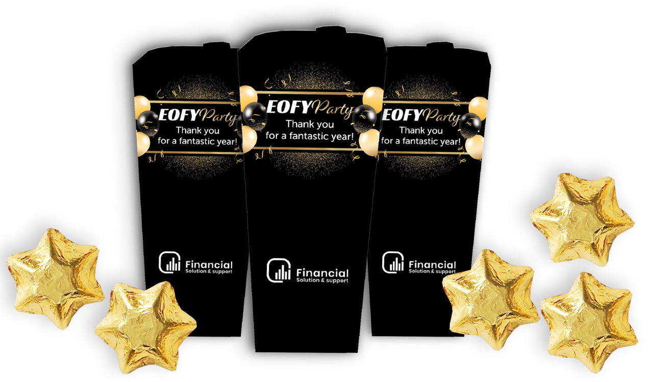 Golden Celebration EOFY Personalised Chocaboxes