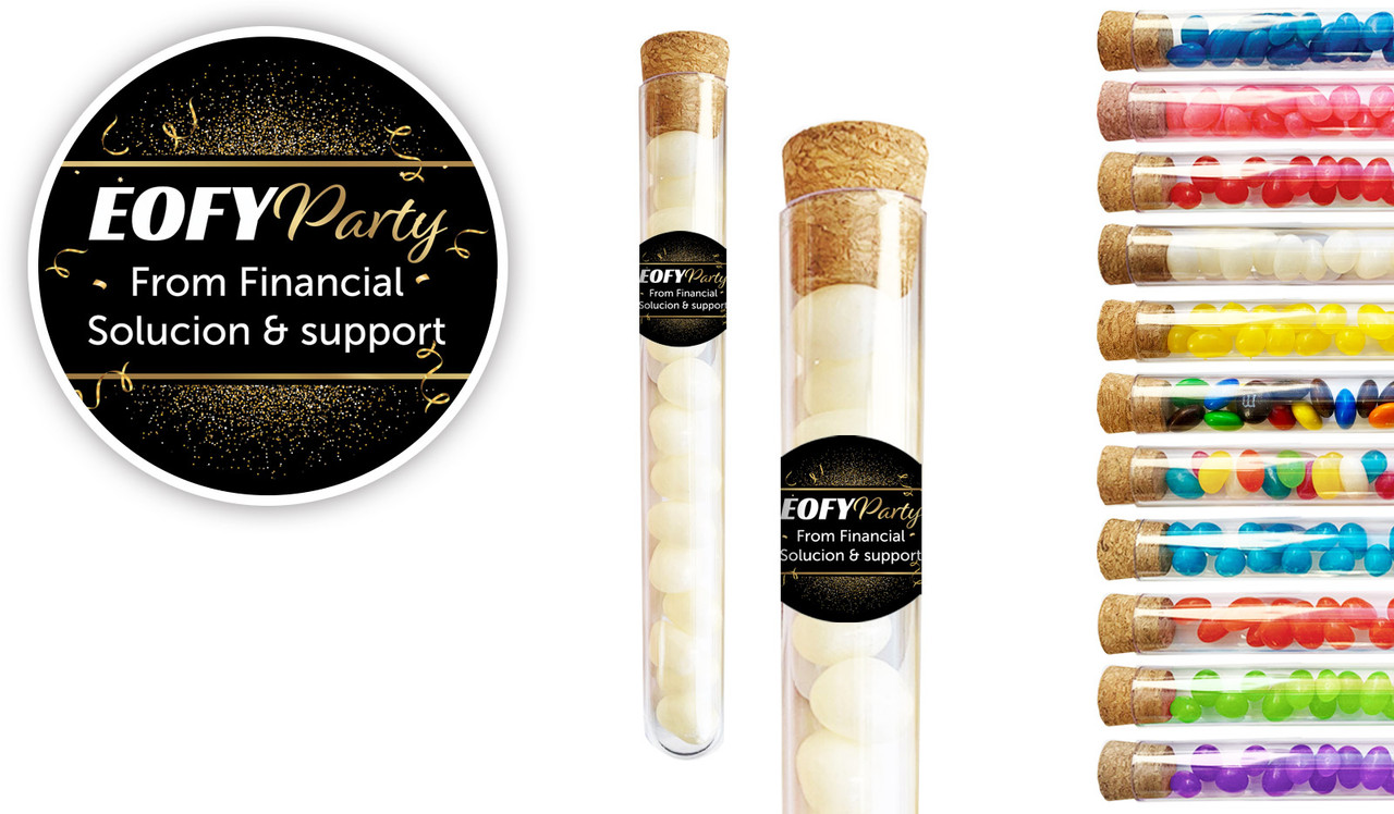 Golden Celebration EOFY Personalised Test Tubes